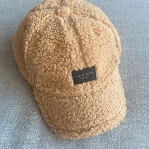 Rag & Bone Sherpa Camel Addison Baseball Cap